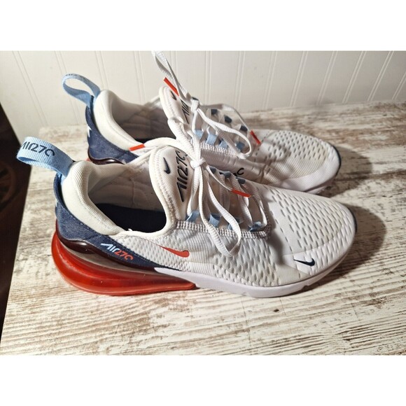Nike Air Max 270 USA Men's Size 10 Athletic White Red Shoe Sneakers DJ5172-100 - Picture 4 of 10